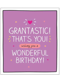 Grantastic, That's You - Happy Jackson birthday card