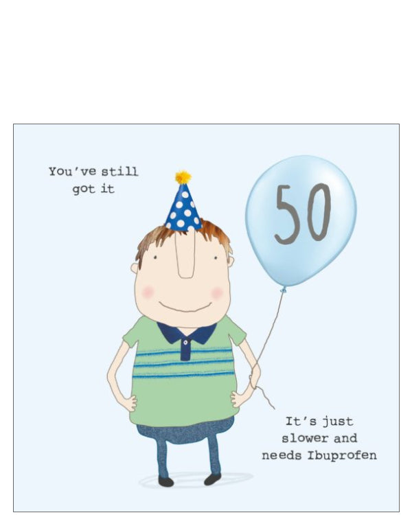 50th birthday - Rosie Made a Thing card