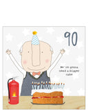 90th birthday - Rosie Made a Thing card