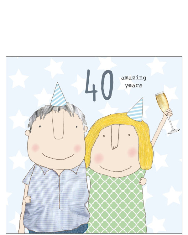 40 Amazing Years - Rosie Made a Thing anniversary card