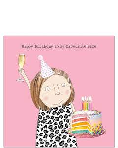 Favourite Wife - Rosie Made a Thing birthday card