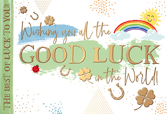 Wishing you all the Good luck in the world card
