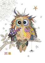 Otto Owl - Bug Art greetings greetings card