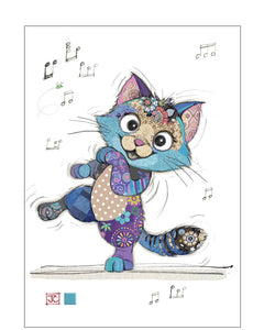 Keira Kitten - Bug Art greetings cards