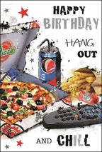 Hang Out and Chill on Your Birthday card - Jonny Javelin