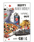 Hang Out and Chill on Your Birthday card - Jonny Javelin