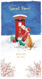 Special Friend at Christmas card