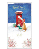 Special Friend at Christmas card