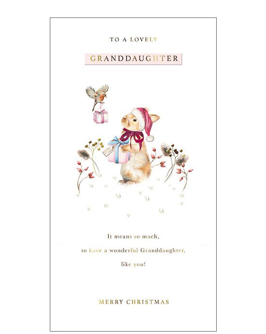 Granddaughter Christmas card