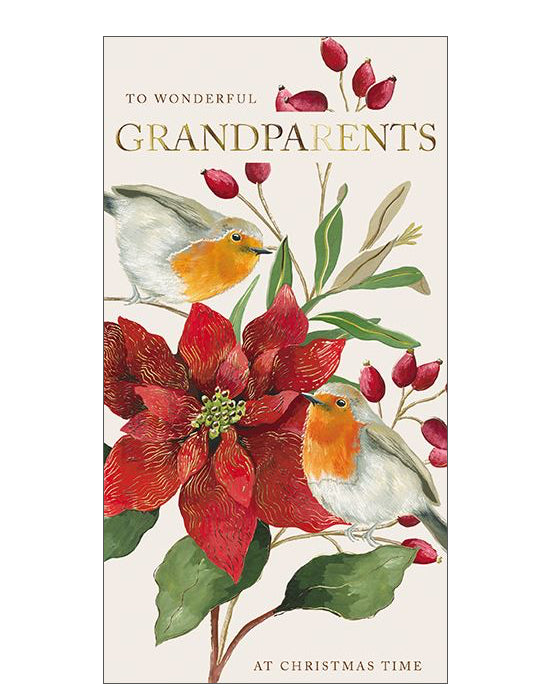 Grandparents at Christmas card