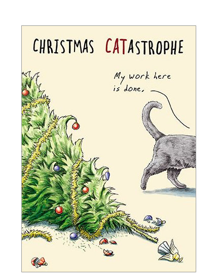 Christmas CATastrophe - funny Christmas card