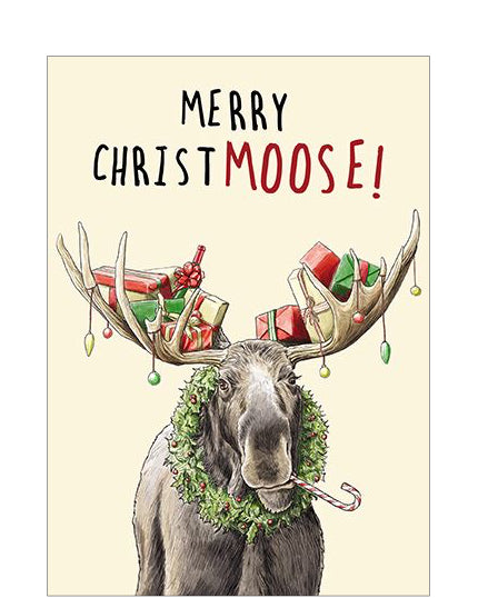 Merry ChristMOOSE - funny Christmas card