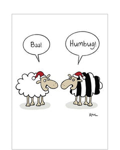 Baa! Humbug! - funny Christmas card