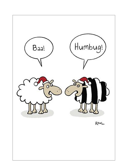 Baa! Humbug! - funny Christmas card