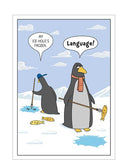Frozen ice hole - funny Christmas card