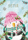 Lovely Sister Christmas card