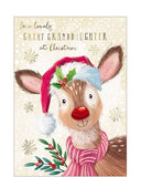 Great-Granddaughter at Christmas card
