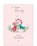 Granny at Christmas card