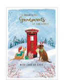 Grandparents at Christmas card