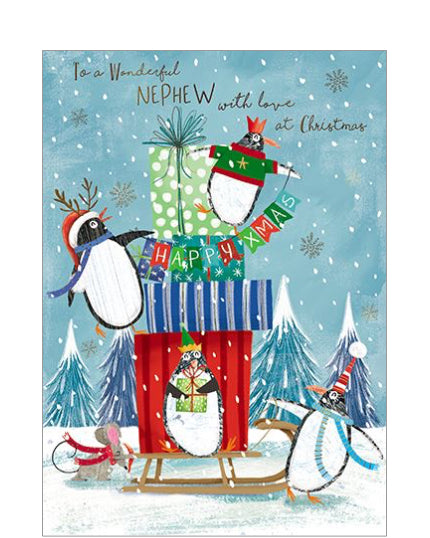 Nephew at Christmas card