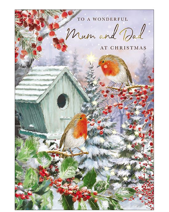 Mum and Dad Christmas card