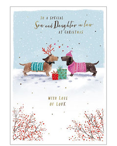 Son and Daughter-in-Law Christmas card