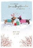 Son and Daughter-in-Law Christmas card