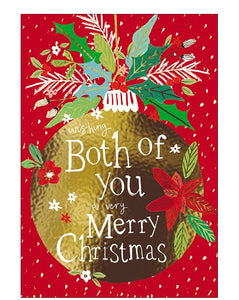 To Both of You - Christmas card for couples or loved ones