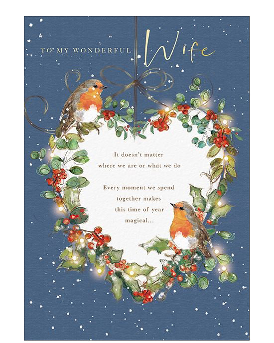 Wonderful Wife Christmas card