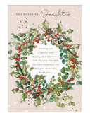 Wonderful Daughter Christmas card