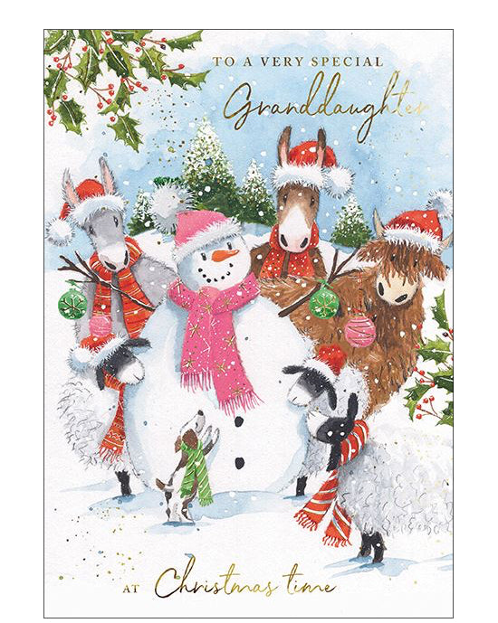 Granddaughter Christmas card