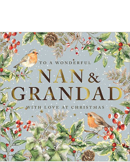 Nan and Grandad Christmas card