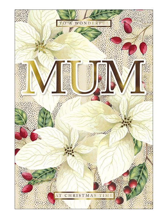 Wonderful Mum Christmas card