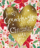 Lovely Granddaughter Christmas card