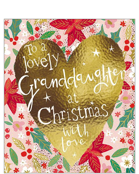 Lovely Granddaughter Christmas card