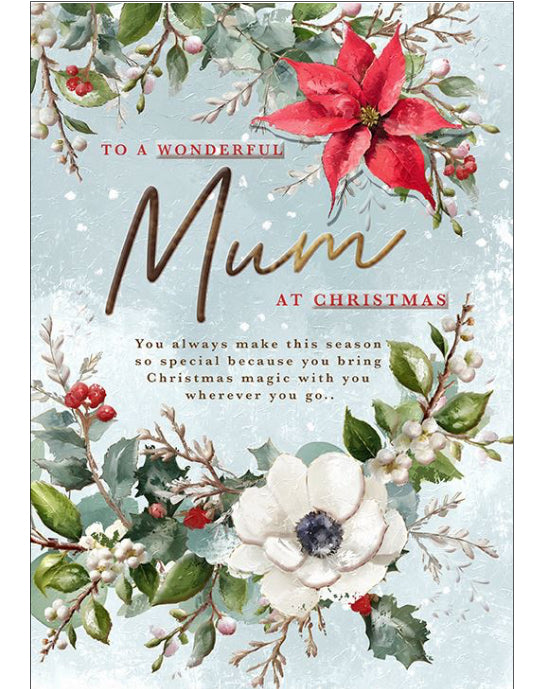 Wonderful Mum Christmas card