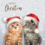 Meowy Christmas – cute Cat Christmas card for Pet Lovers