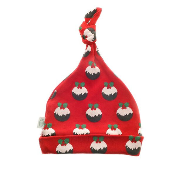 Christmas Pudding cotton baby hat