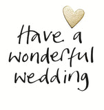 Silver Heart - Wedding card