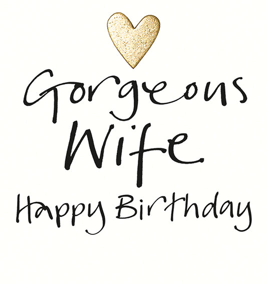 Gorgeous Wife - Birthday card
