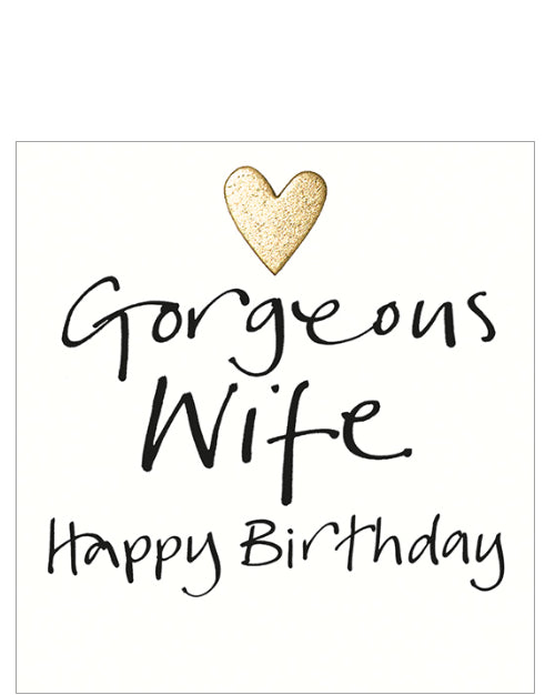 Gorgeous Wife - Birthday card