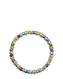 Pink Blue and Yellow Stretch Bracelet - Indulgence Jewellery