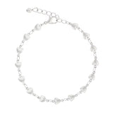 Rhodium Heart Bracelet - Indulgence Jewellery