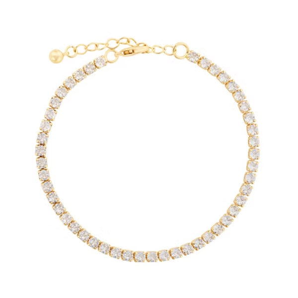 Gold CZ Crystal Bracelet - Indulgence Jewellery