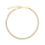 Gold CZ Crystal Bracelet - Indulgence Jewellery