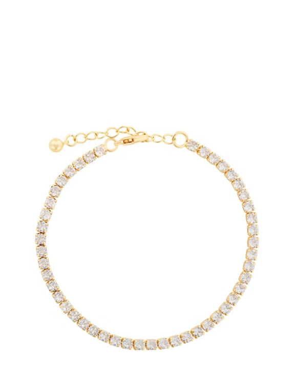 Gold CZ Crystal Bracelet - Indulgence Jewellery