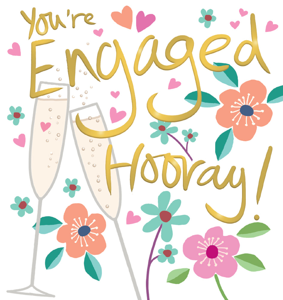 Hooray! - Engagement card
