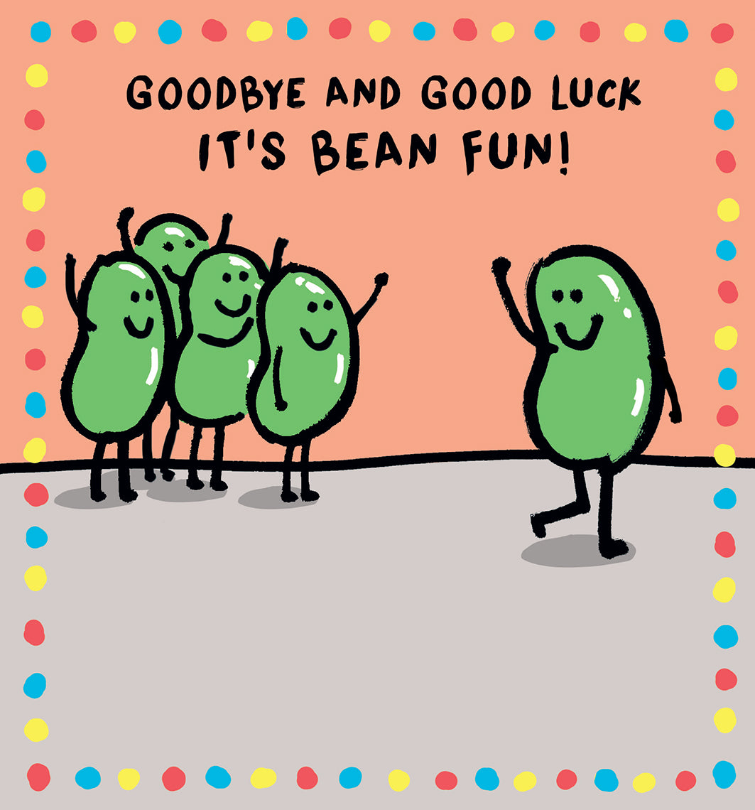 It's Bean Fun - leaving card
