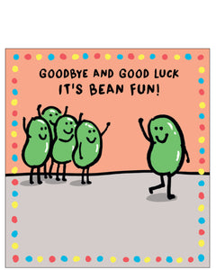 It's Bean Fun - leaving card