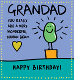 Grandad, you wonderful human bean - birthday card